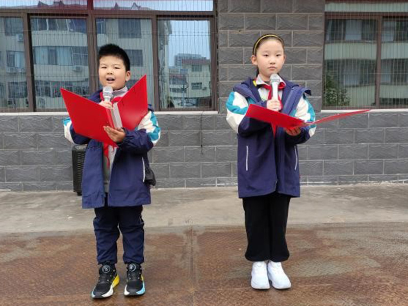 问候暖人心，友善满校园|临沂北园路小学第12周升旗仪式 第 2 张